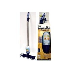 Bona Spray Mop Express na drevené podlahy (sprej mop, utierka modrá mikrovlákno, 0,709 L čistič na parkety - drevo a korok)