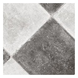 PVC DESIGN 450 5203060 Chesstone black 4m (2404) dlažba černo-bílá