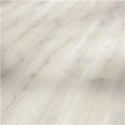 Laminate Flooring Eco Balance, oak vintage white Ant. matt text. widepl mircobev, 1711223, 1285x194x7 mm