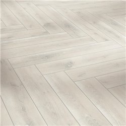 Laminate Flooring Trendtime 3, oak vintage white Ant. matt text. V-groove, 1730217, 858x143x8 mm