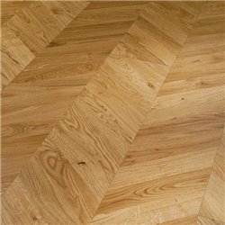 Engineered Wood Flooring Trendtime 9 Classic Modul 1, oak matt lacquer Chevron micro-bevel, 1739967, 2380x233x15 mm