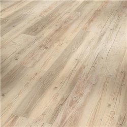 Vinyl Basic 4.3, Pine white oiled Rough-sawn Text wide plank, 1730657, 1209x219x4,3 mm