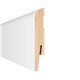 Lišta soklová Arbiton Paint it biela oblá MP1004 clip MDF fólia pretierate Ľná 15x100x2420 mm